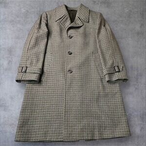 Vintage‎ Union Made Woolf Brothers Amalgamated Houndstooth Black/Gray Wool Coat